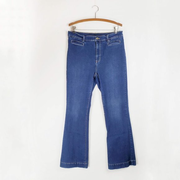 DG2 by Diane Gilman Denim - DG2 Diane Gilman boot cut high rise jeans womens 12Tall denim stretch